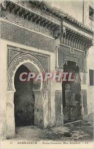Cartes postales Marrakech Porte Fontaine Ben Slimane