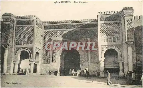 Ansichtskarte AK Meknes Bab Mansour