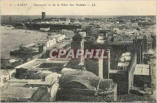 Cartes postales Rabat Panorama vu de la Porte des Oudaias