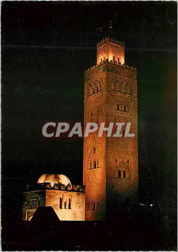 Moderne Karte Le Maroc pittoresque La Koutouia de nuit