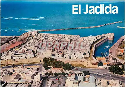 Moderne Karte El Jadida Vue aerienne