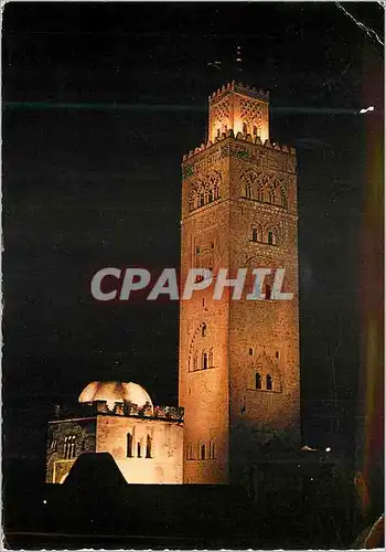 Cartes postales moderne Le Maroc Pittoresque La Koutoubia de nuit