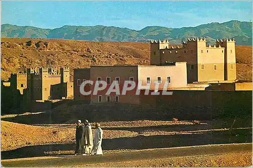 Moderne Karte Maroc Pittoresque Kasbah dans le sud