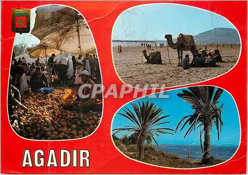 Moderne Karte Agadir Souk Plage