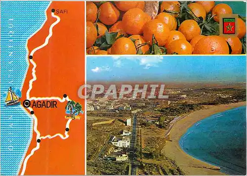 Moderne Karte Agadir Vue panoramique