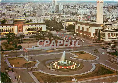 Moderne Karte Fontaine Lumineuse Avenue Hassan Casablanca