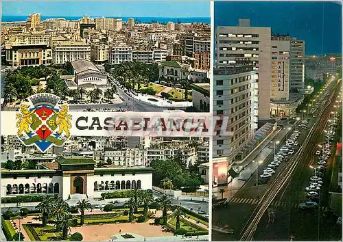 Moderne Karte Souvenir de Casablanca