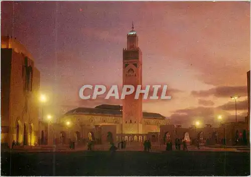 Cartes postales moderne Maroc Infini Casablanca La Grande Mosquee Hassan