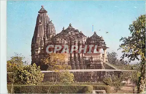 Moderne Karte India Chitragupta Temple Khajuraho