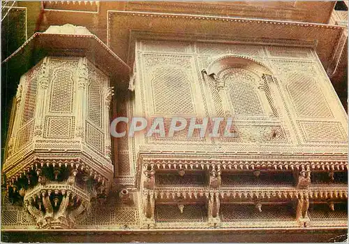 Moderne Karte Delicately Carved Balcony Jaisalmer