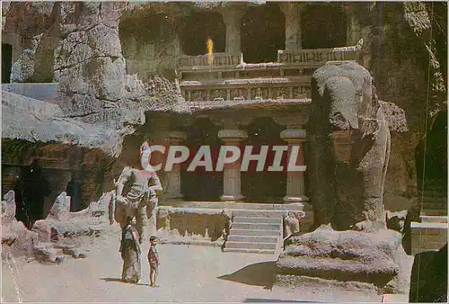Cartes postales moderne Ellora Caves Ellora India Elephant