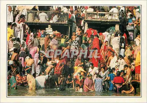 Cartes postales moderne Benares Ghats on the river Ganges