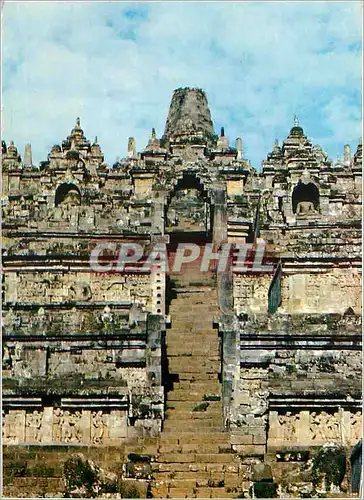 Moderne Karte World Cultural Heritage Borobudur Indonesia