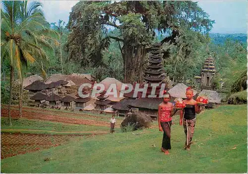 Moderne Karte The sacred Pura Kehen biult in terraces on the lower slope of a hill not far from Bangli Bali