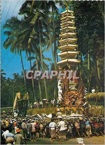 Cartes postales moderne The Traditional cremation tower seen in Bali
