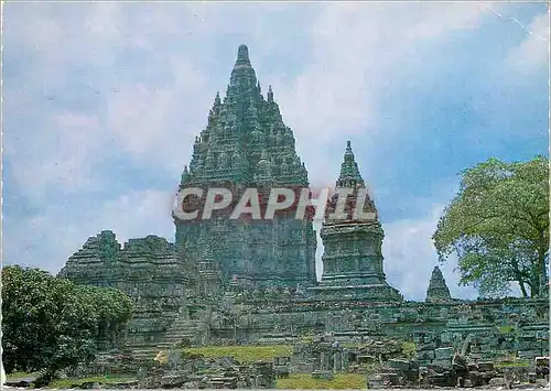 Moderne Karte The Prambanan Temple Jogjakarta Central Java