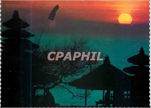 Cartes postales moderne Bali Sunset at Tanahlot
