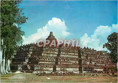 Moderne Karte Borobudur The Greatest Buddhist Temple in Central Java Indonesia