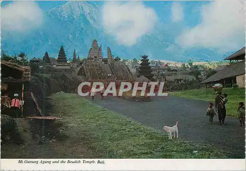 Cartes postales moderne Mt Gunung Agung and the Besakih Temple Bali