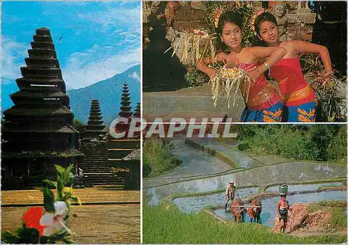 Moderne Karte Bali the morning of the world