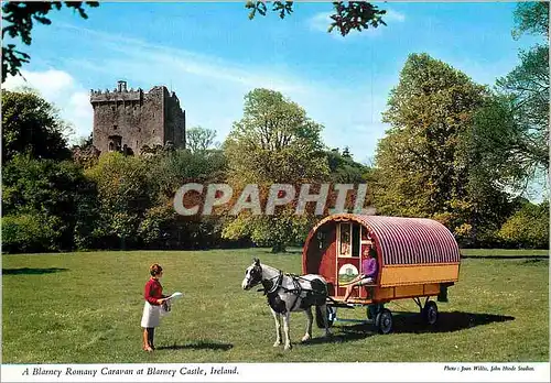 Cartes postales moderne A Blarney Romany Caravan at Blarney Castle Ireland