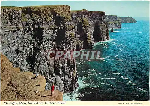Moderne Karte The Cliffs of Moher Near Lahinch Co Clare Ireland