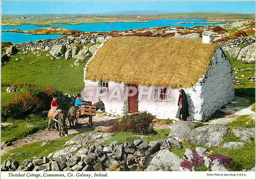 Moderne Karte Thatched cottage Connemara Co Galway Ireland