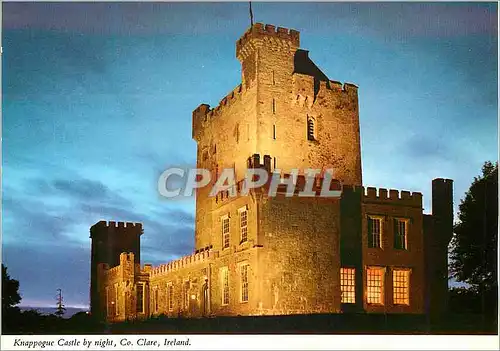 Moderne Karte Knappogue Castle by night Co Clare Ireland