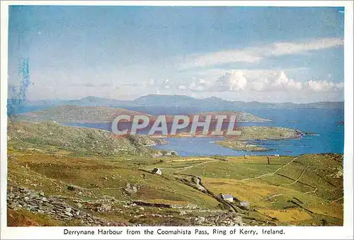 Moderne Karte Derrynane Harbour from the Coomahista Pass Ring of Kerry Ireland
