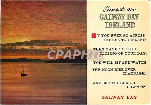 Cartes postales moderne Sunset on Galway Bay Ireland