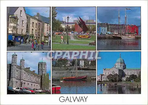 Cartes postales moderne Galway is situated near the head of a large bay and is the principal city of Connacht Bateaux