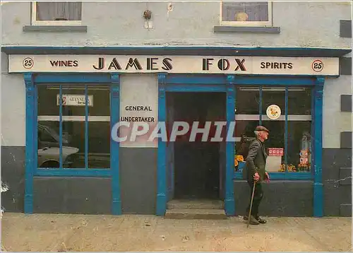 Moderne Karte An Irish shop front Jamex Fox Wines Spirits