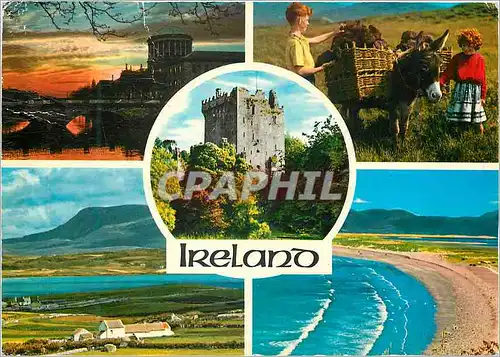 Cartes postales moderne Ireland an island is the most westerly country in Europe Ane Donkey