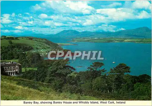 Cartes postales moderne Bantry Bay showing Bantry House and Whiddy Island West Cork Ireland