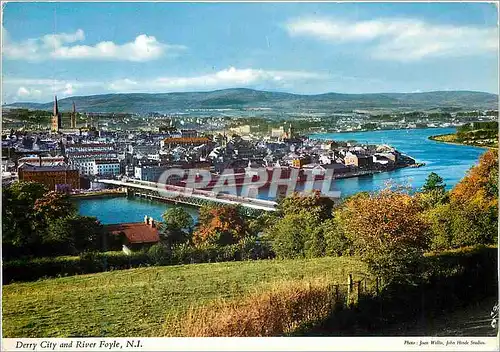 Cartes postales moderne Derry City and River Foyle NI