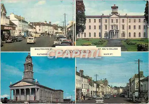 Cartes postales moderne Ballymahon St St Mels College Cathedral Main St Longford Flamme Prevent Forest Fires