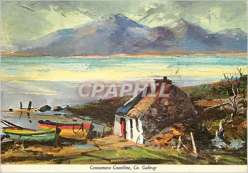 Moderne Karte Connemara Coastline Co Galway