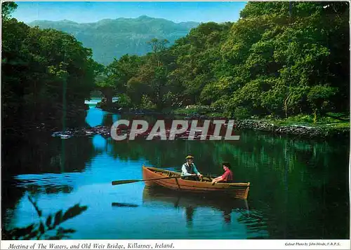 Cartes postales moderne Meeting of the waters and Old Weir Bridge Killarney Ireland