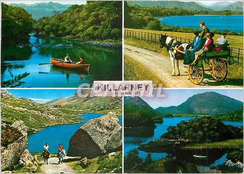 Moderne Karte Killarney The lakes and Fells of Killarney