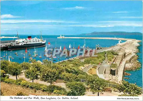 Cartes postales moderne The Harbour and Pier Walk Dun Laoghaire Co Dublin Ireland Bateau