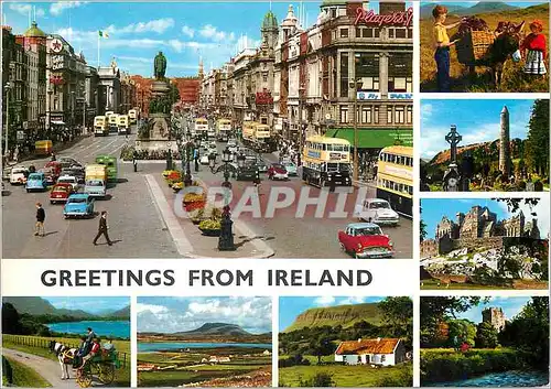 Moderne Karte Greetings from Ireland
