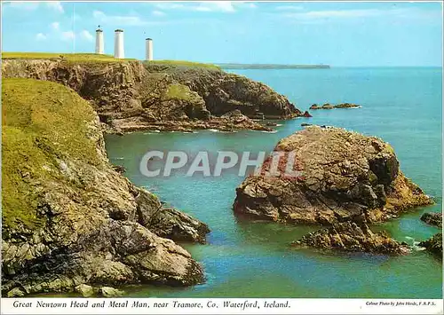 Cartes postales moderne Great Newtown Head and Metal Man near Tramore Co Waterford Ireland