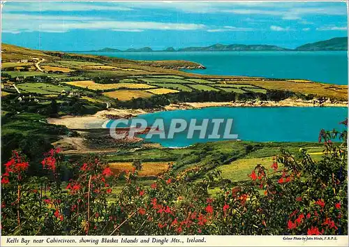 Cartes postales moderne Kells Bay near Cahirciveen showing Blasket Islands and Dingle Mts Ireland