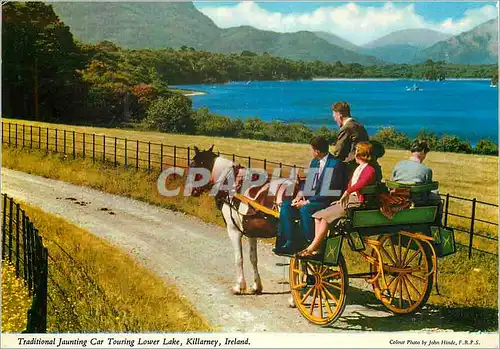 Moderne Karte Traditional jaunting car touring lower lake Killarney Ireland
