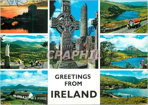 Moderne Karte Greetings from Ireland