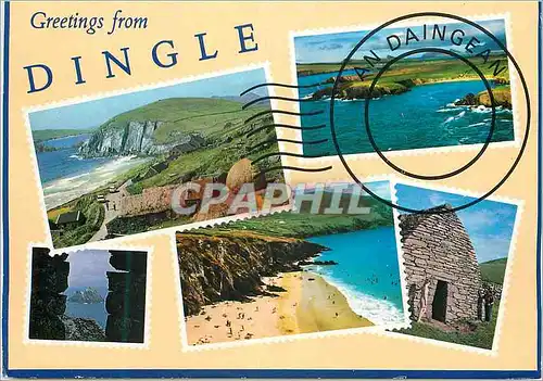 Moderne Karte Greetings from Dingle Peninsula Co Kerry
