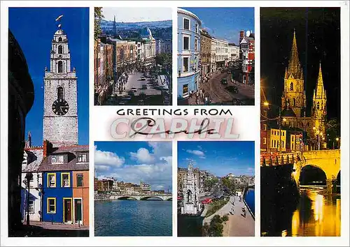 Cartes postales moderne Greetings from Cork The third largest city in Ireland