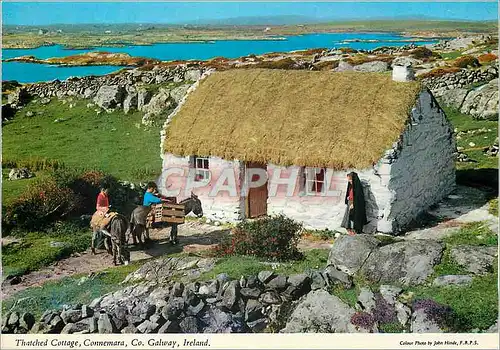 Moderne Karte Thatched Cottage Connemara Co Galway Ireland