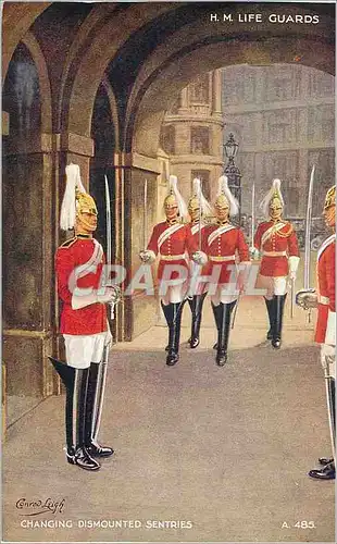 Cartes postales moderne HM Life guards Changing dismounted sentries  Militaria