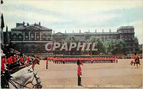Moderne Karte Trooping the colour Horse guard Parade London  Militaria